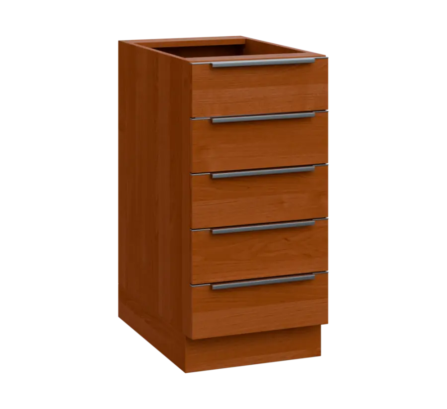 SIS - 4Z52 spodní skříňka, 5-zásuvková, 870x400x600, olše jantar